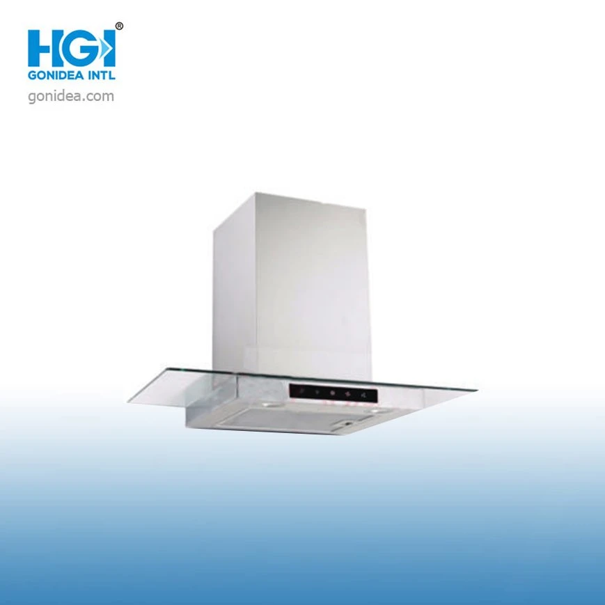 台所大きい吸引の上部の良質の緩和されたガラス範囲のフードのTh9004