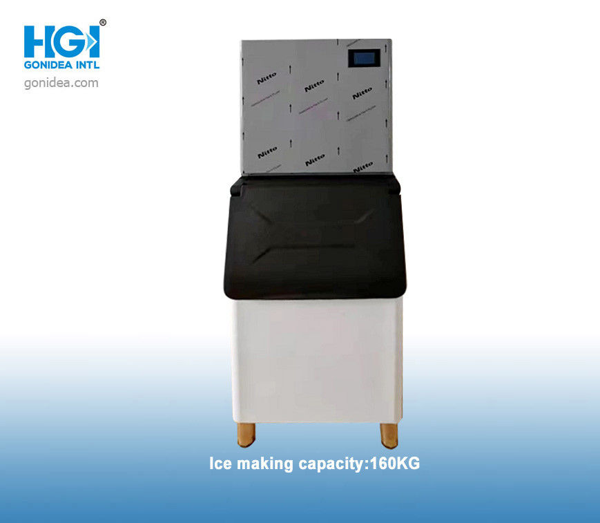 110V 220Vの冷却される支えがない商業自動氷メーカーの160kg/24h空気